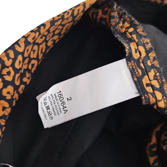 Kate  Spade Women's Flora Leopard Jacquard Print Crop Pants Size 2 NWT - Picture 11 of 12